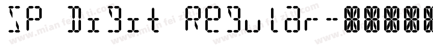 SP Digit Regular字体转换